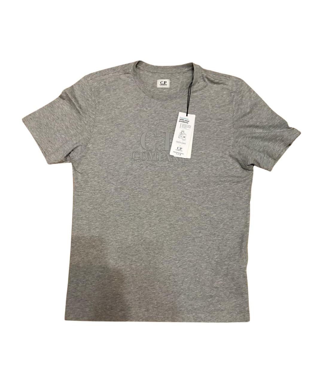 CP COMPANY Серая хлопковая футболка, фото 1