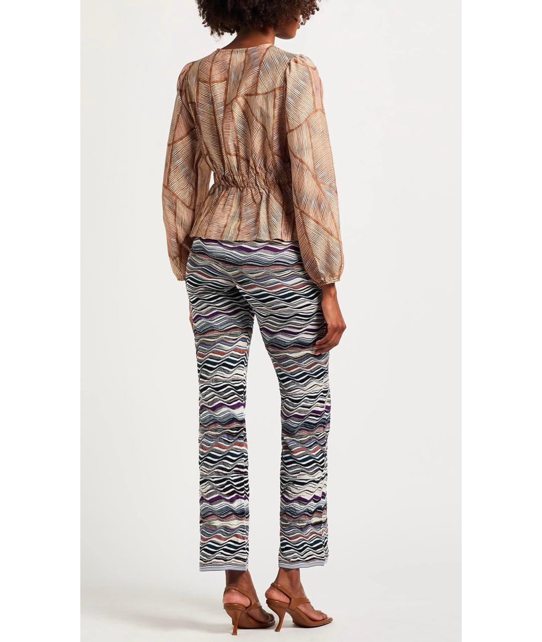 MISSONI Мульти вискозные прямые брюки, фото 3