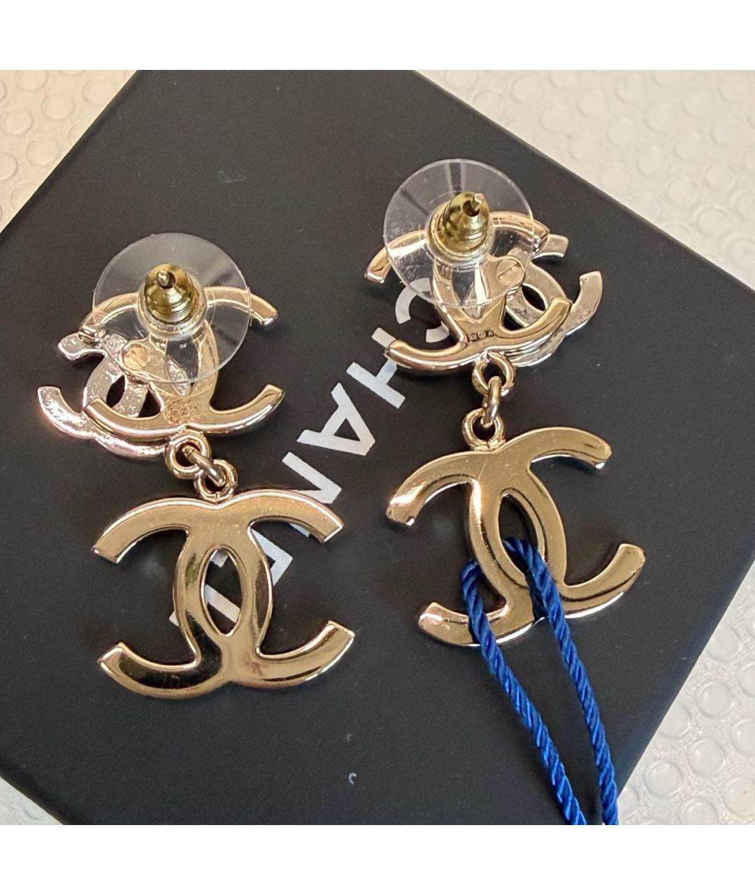 CHANEL Золотые серьги, фото 3