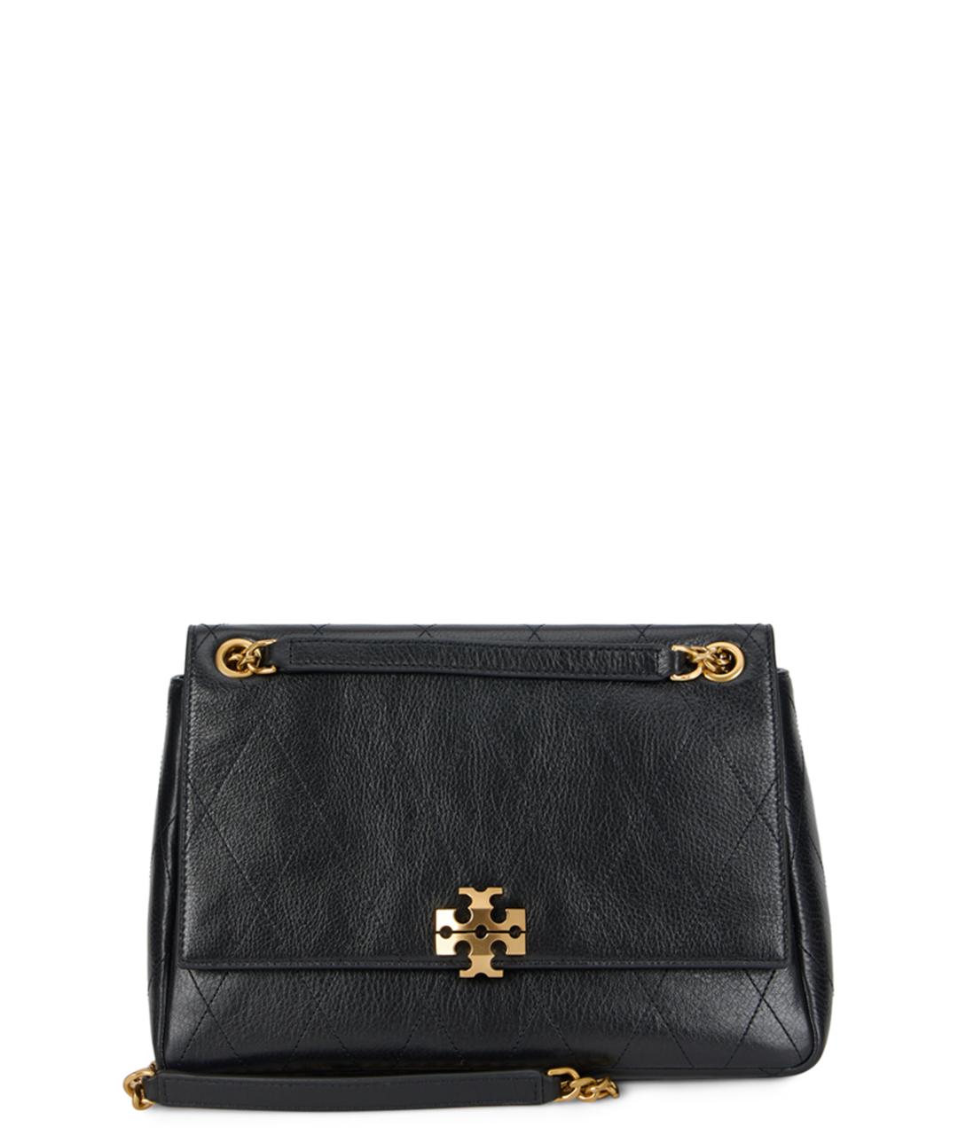 TORY BURCH Черная кожаная сумка через плечо, фото 1