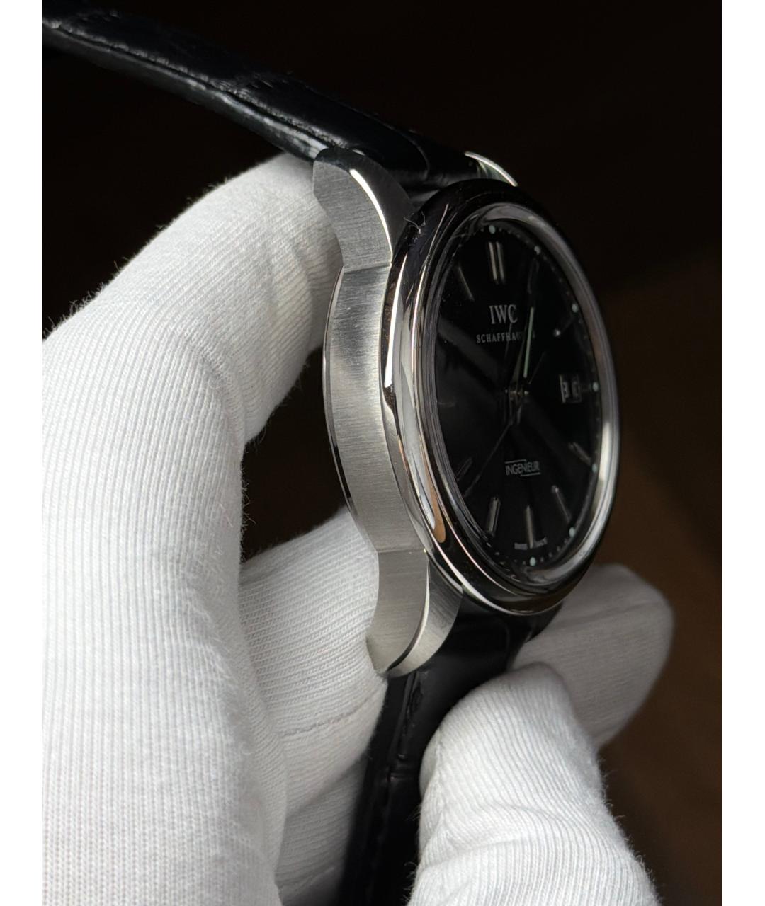 IWC Черные часы, фото 4