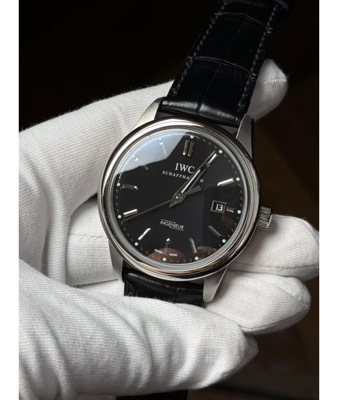 IWC Черные часы, фото 2