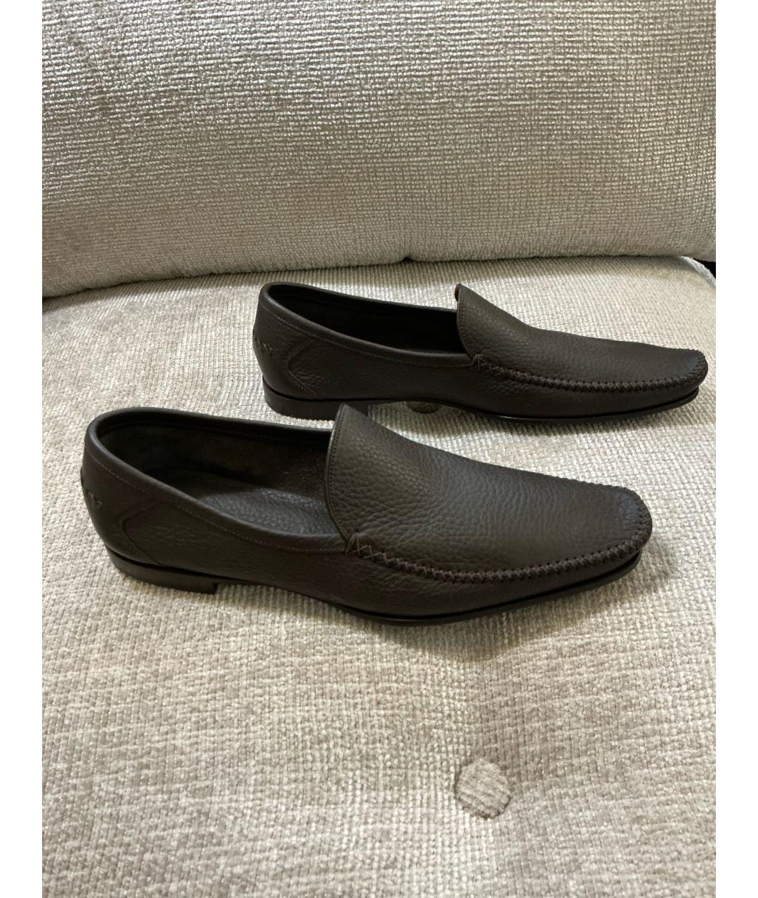 BOTTEGA VENETA Коричневые кожаные мокасины, фото 6