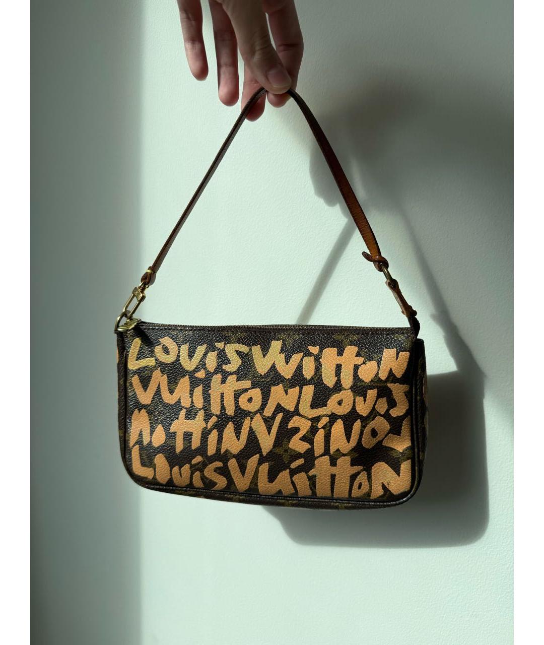 LOUIS VUITTON Коричневая сумка с короткими ручками, фото 3