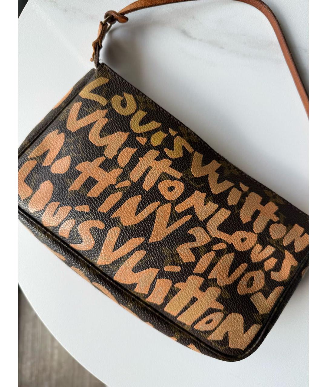 LOUIS VUITTON Коричневая сумка с короткими ручками, фото 5