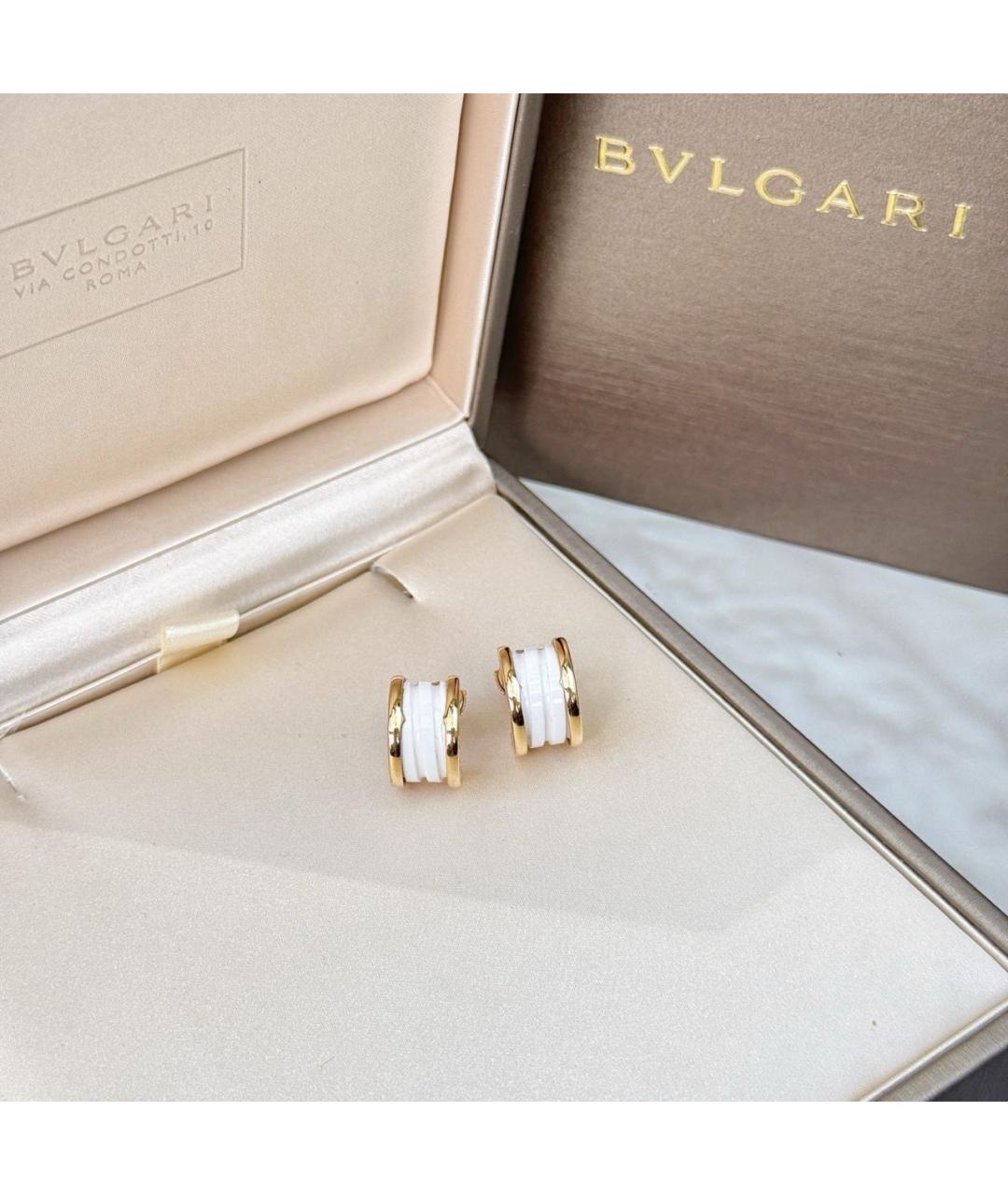 BVLGARI Золотые серьги из розового золота, фото 6