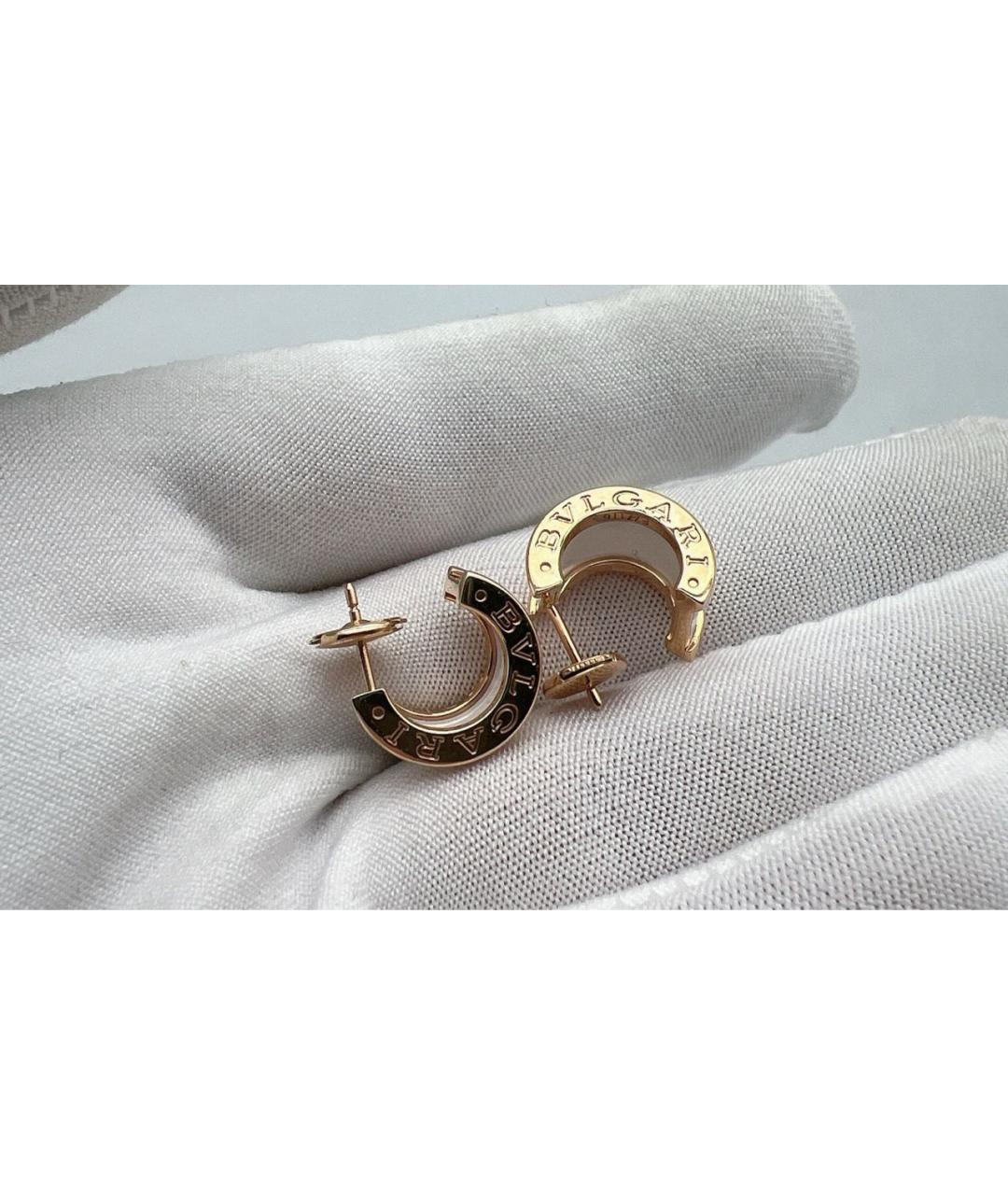BVLGARI Золотые серьги из розового золота, фото 4