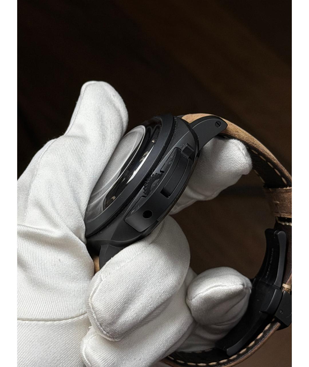 PANERAI Черные керамические часы, фото 5