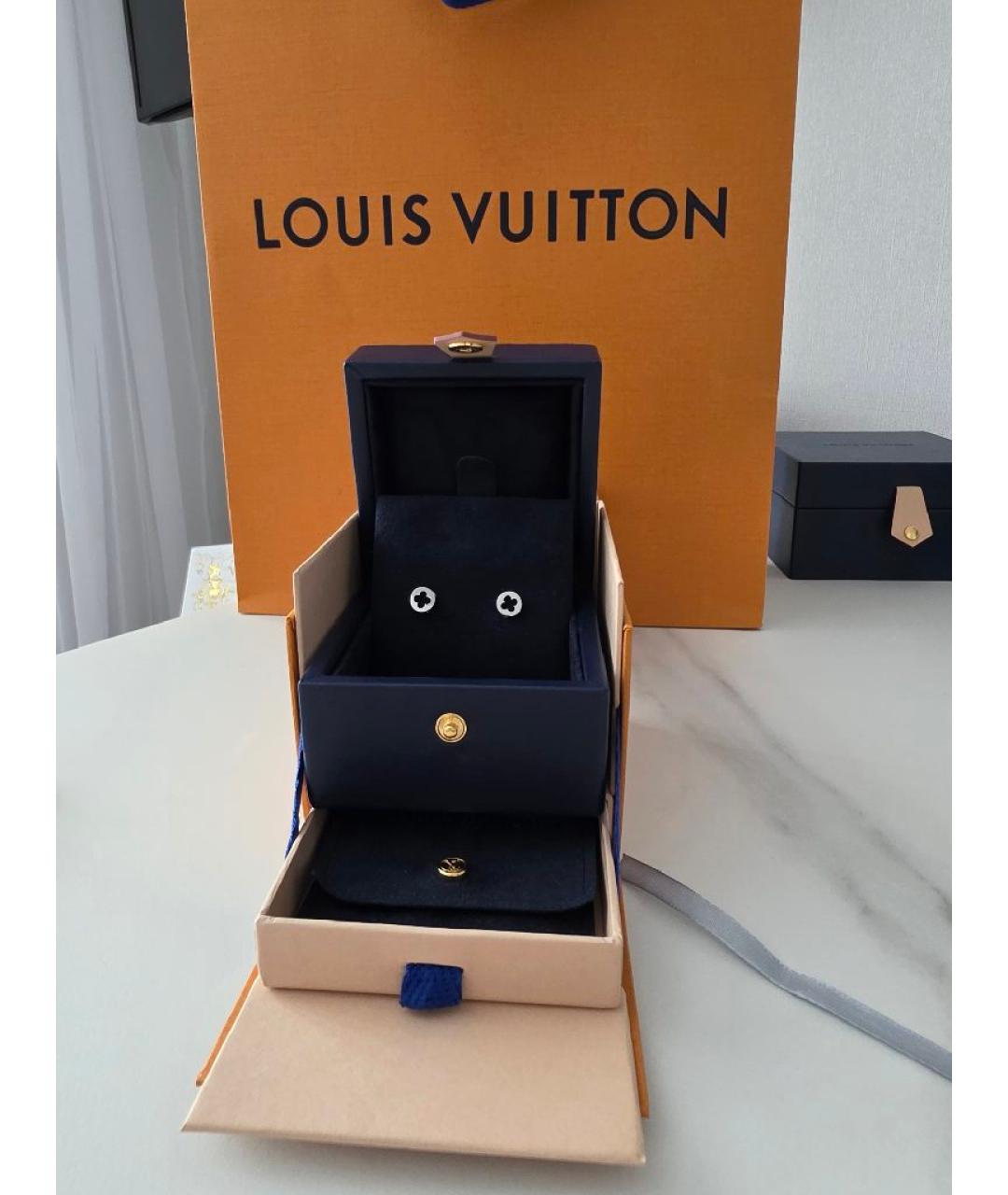 LOUIS VUITTON Серебряные серьги из белого золота, фото 6
