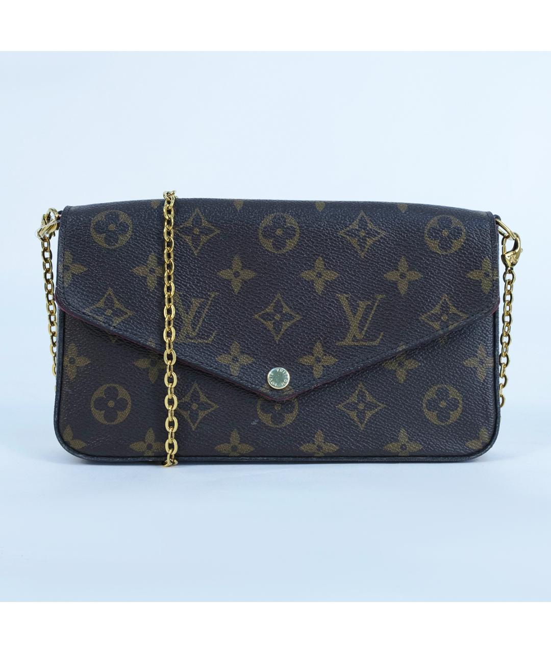 LOUIS VUITTON Коричневая сумка через плечо из канвы, фото 2