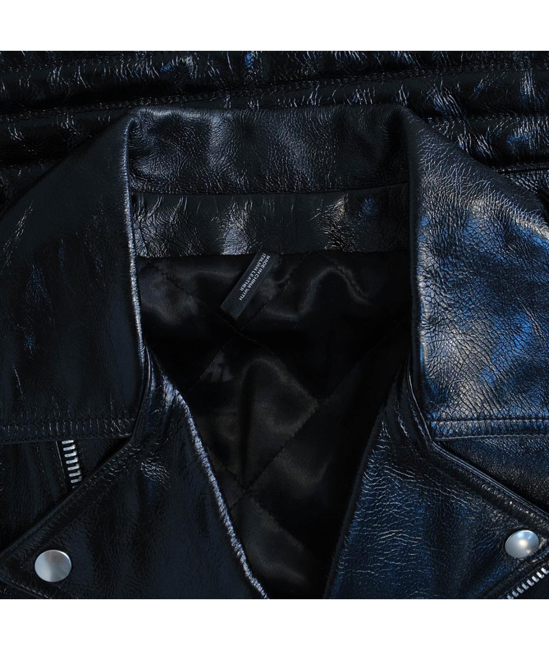 HELMUT LANG Черная кожаная куртка, фото 3