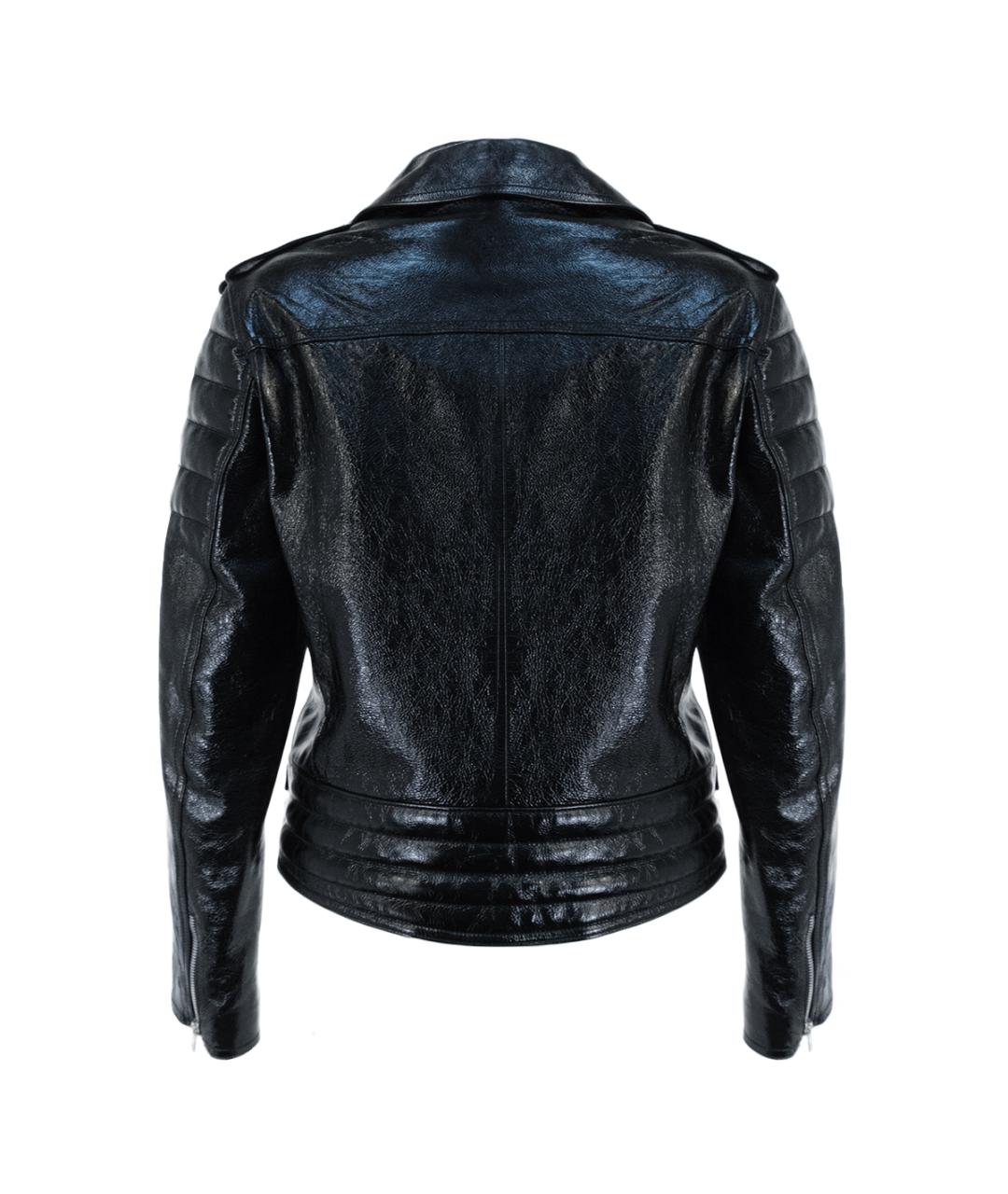 HELMUT LANG Черная кожаная куртка, фото 2