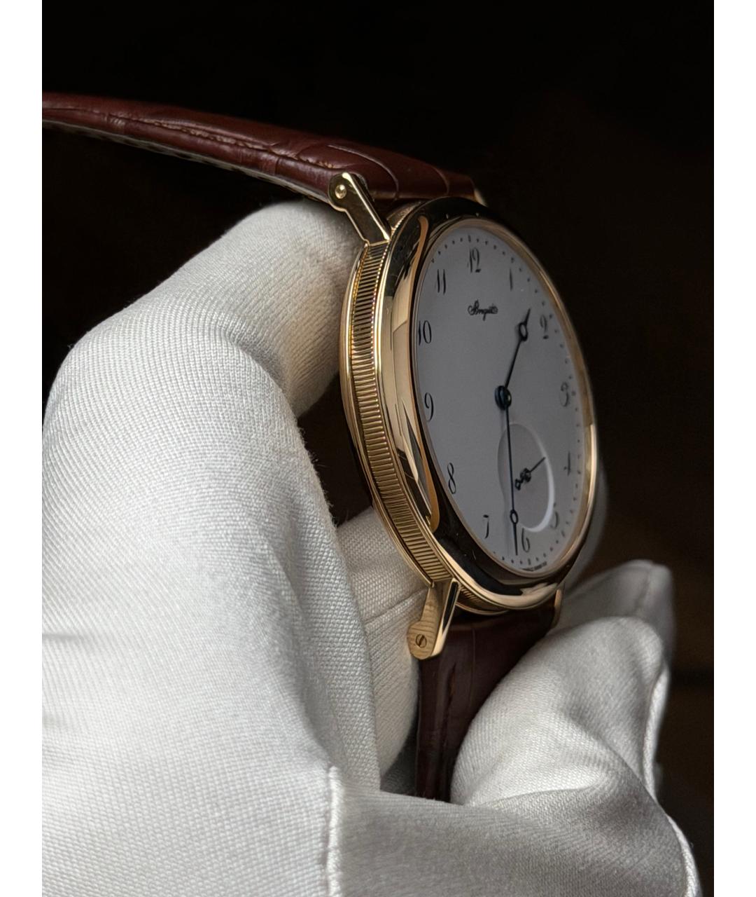 Breguet Коричневые часы из желтого золота, фото 5