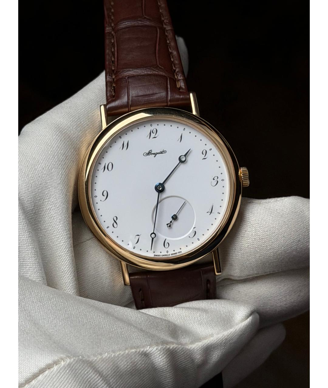 Breguet Коричневые часы из желтого золота, фото 2