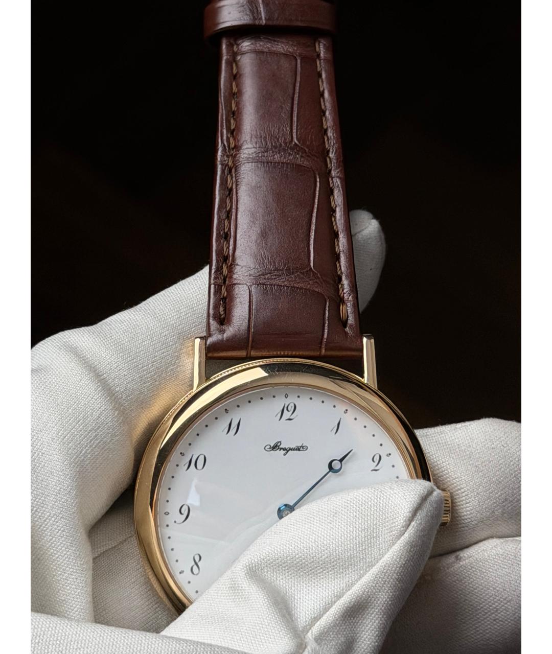 Breguet Коричневые часы из желтого золота, фото 7