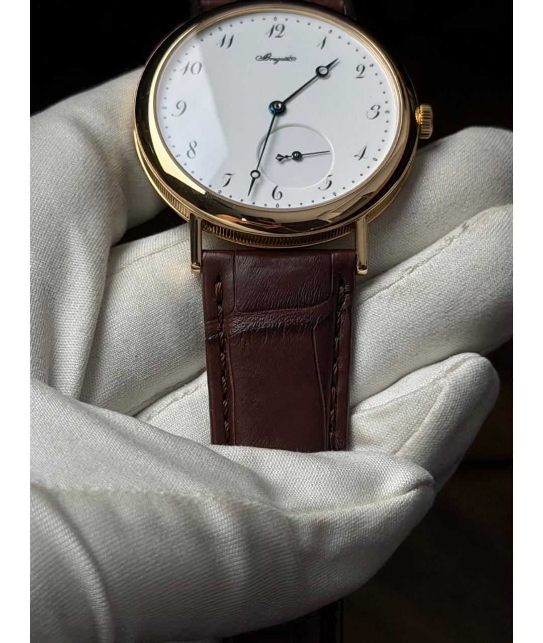 Breguet Коричневые часы из желтого золота, фото 6