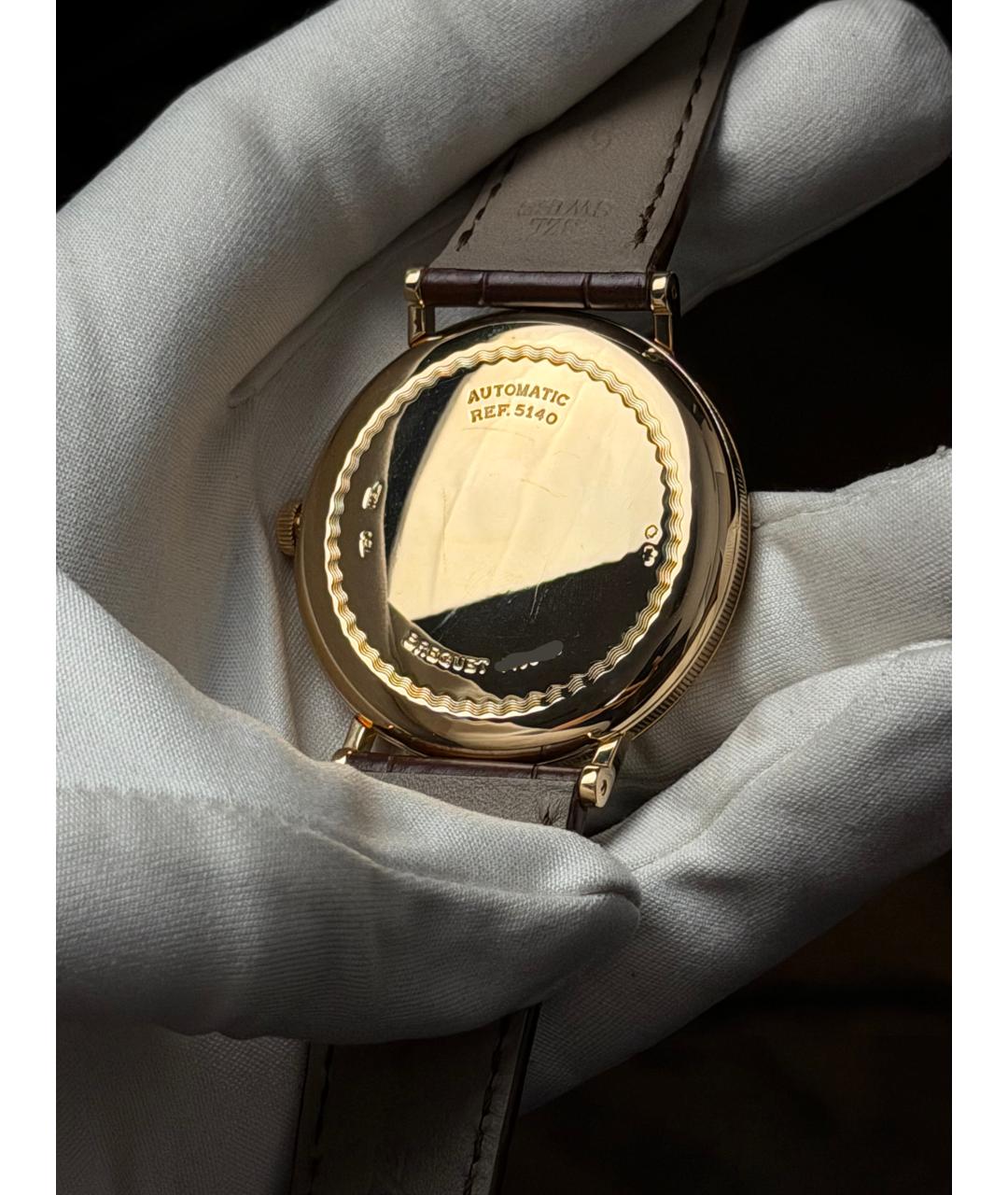 Breguet Коричневые часы из желтого золота, фото 9