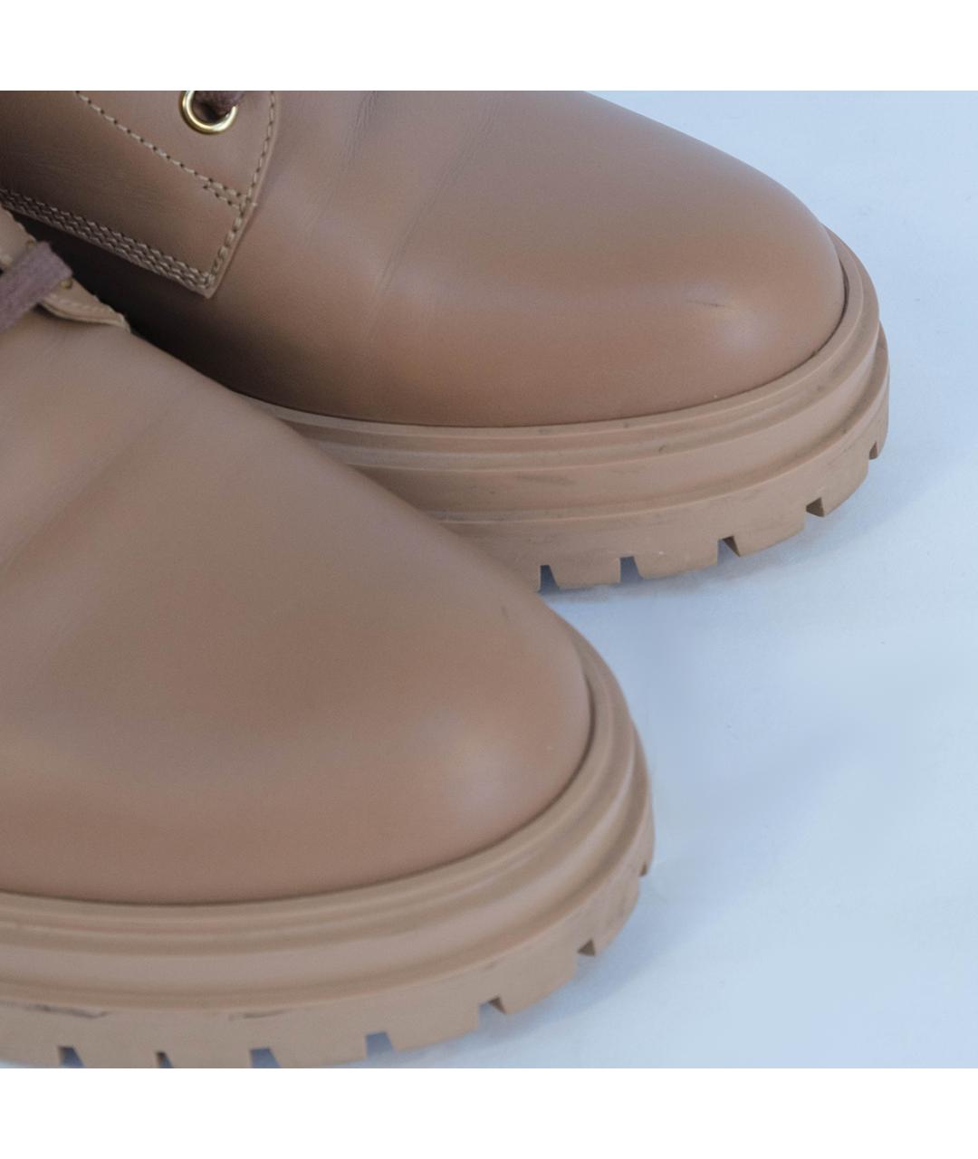 GIANVITO ROSSI Розовые кожаные ботинки, фото 4