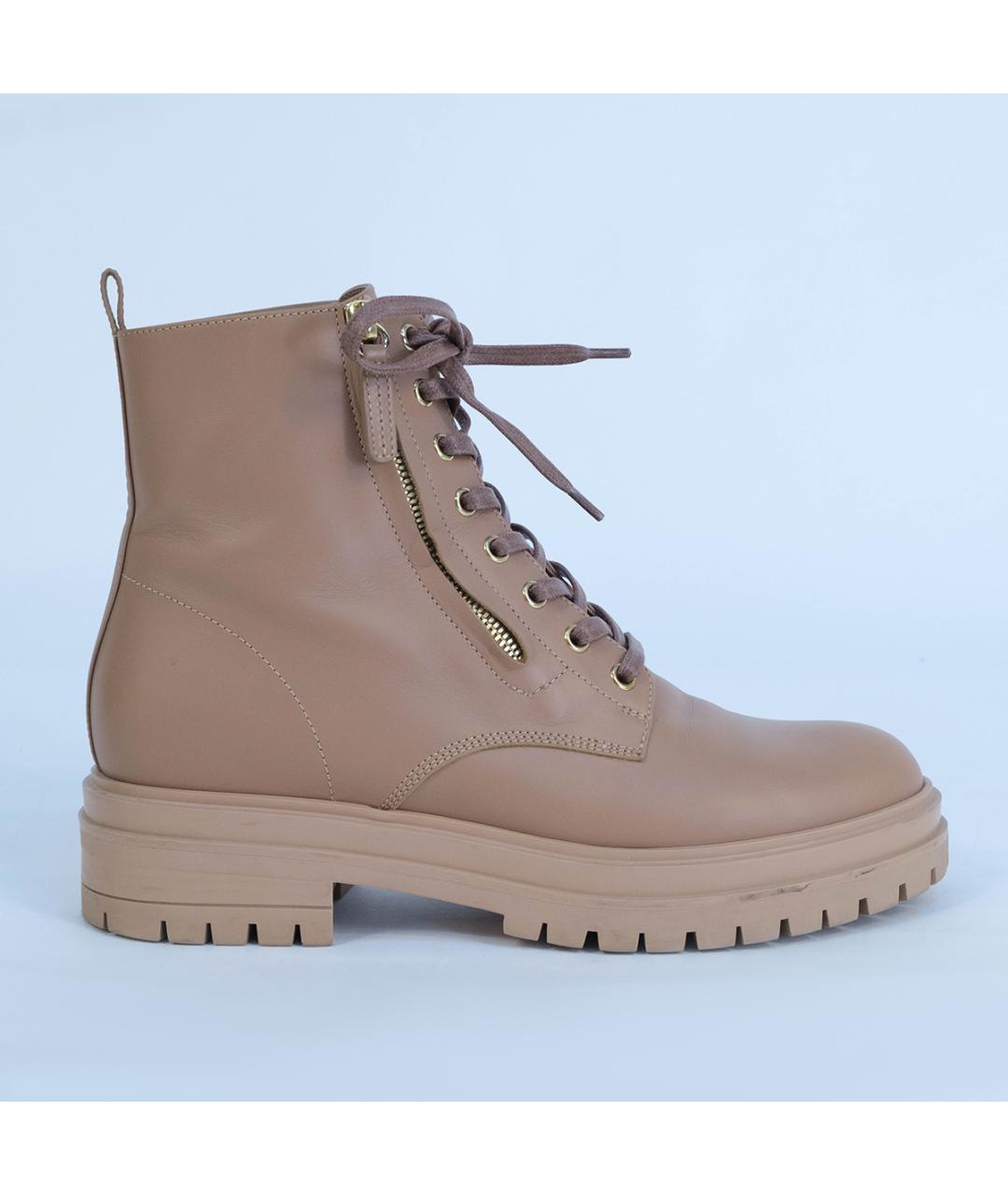 GIANVITO ROSSI Розовые кожаные ботинки, фото 2