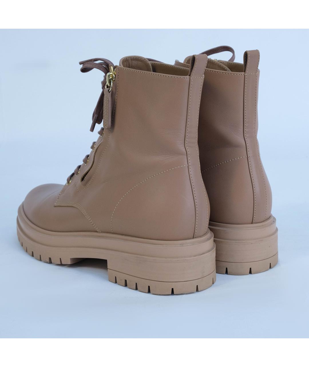 GIANVITO ROSSI Розовые кожаные ботинки, фото 7