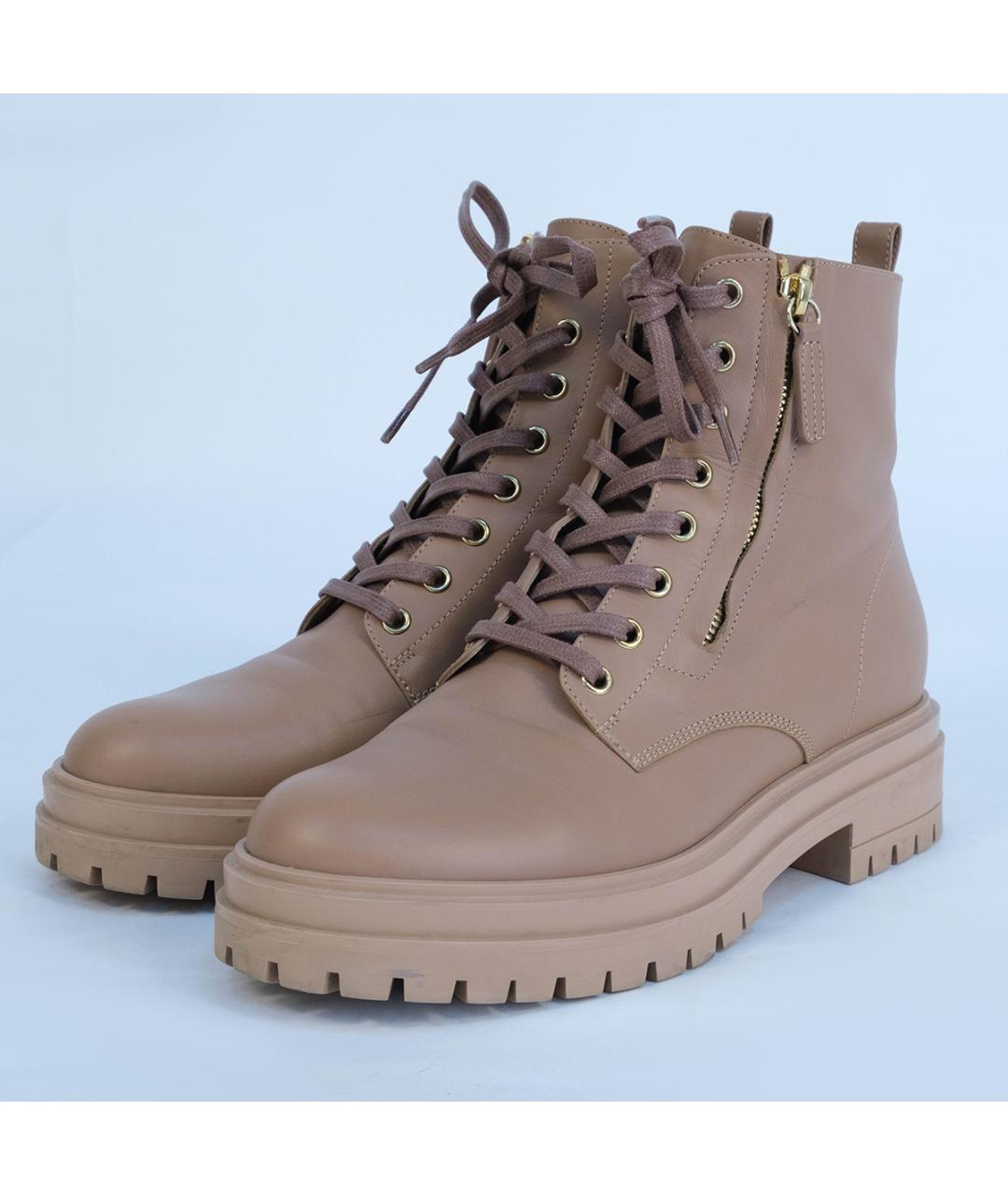 GIANVITO ROSSI Розовые кожаные ботинки, фото 3