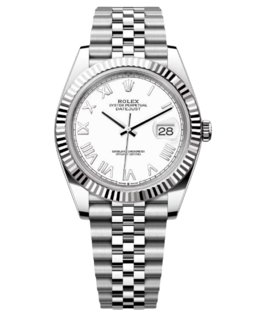 ROLEX Серебряные часы из белого золота, фото 1