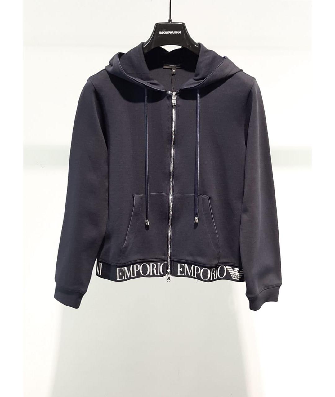 EMPORIO ARMANI Темно-синяя спортивная куртка, фото 3