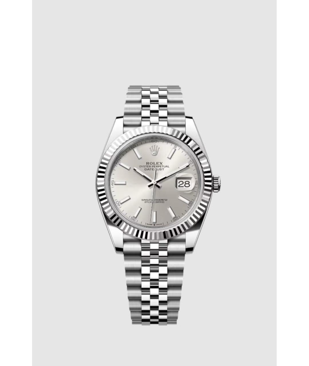 ROLEX Серебряные часы из белого золота, фото 2
