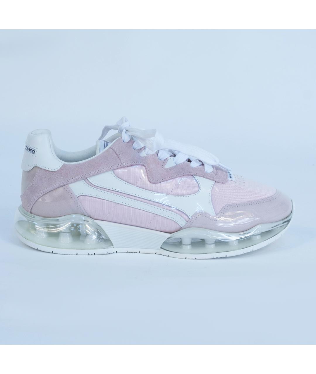 ALEXANDER WANG Розовые текстильные кроссовки, фото 2