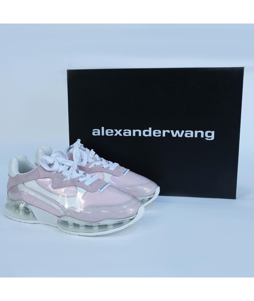 ALEXANDER WANG Розовые текстильные кроссовки, фото 8