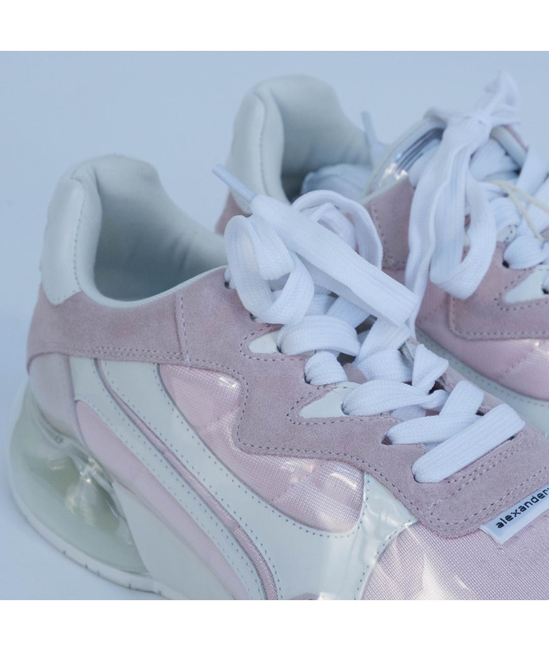 ALEXANDER WANG Розовые текстильные кроссовки, фото 5