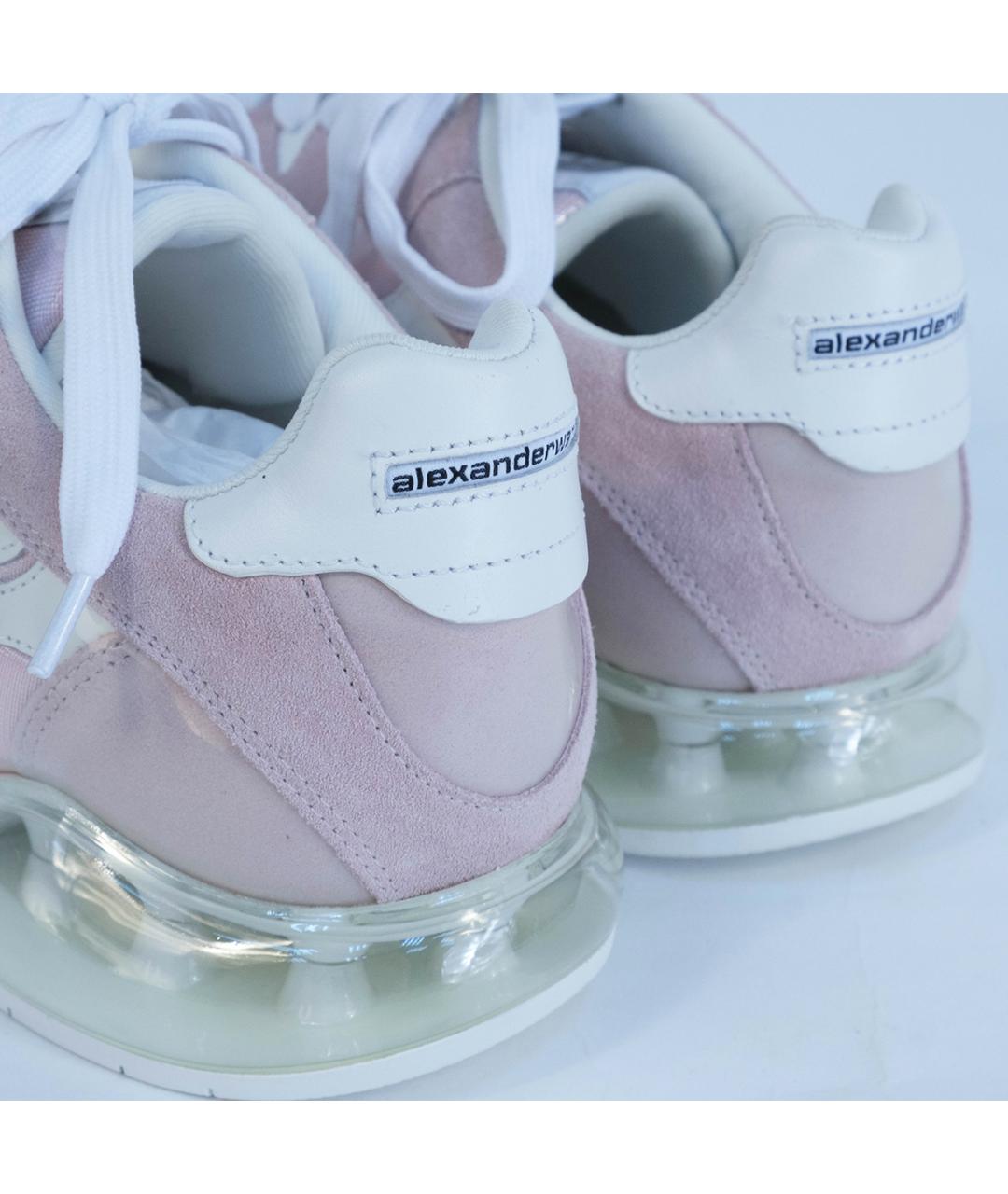 ALEXANDER WANG Розовые текстильные кроссовки, фото 6