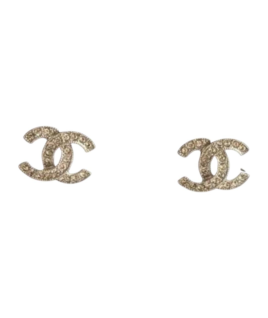 CHANEL Серебряные серьги, фото 1