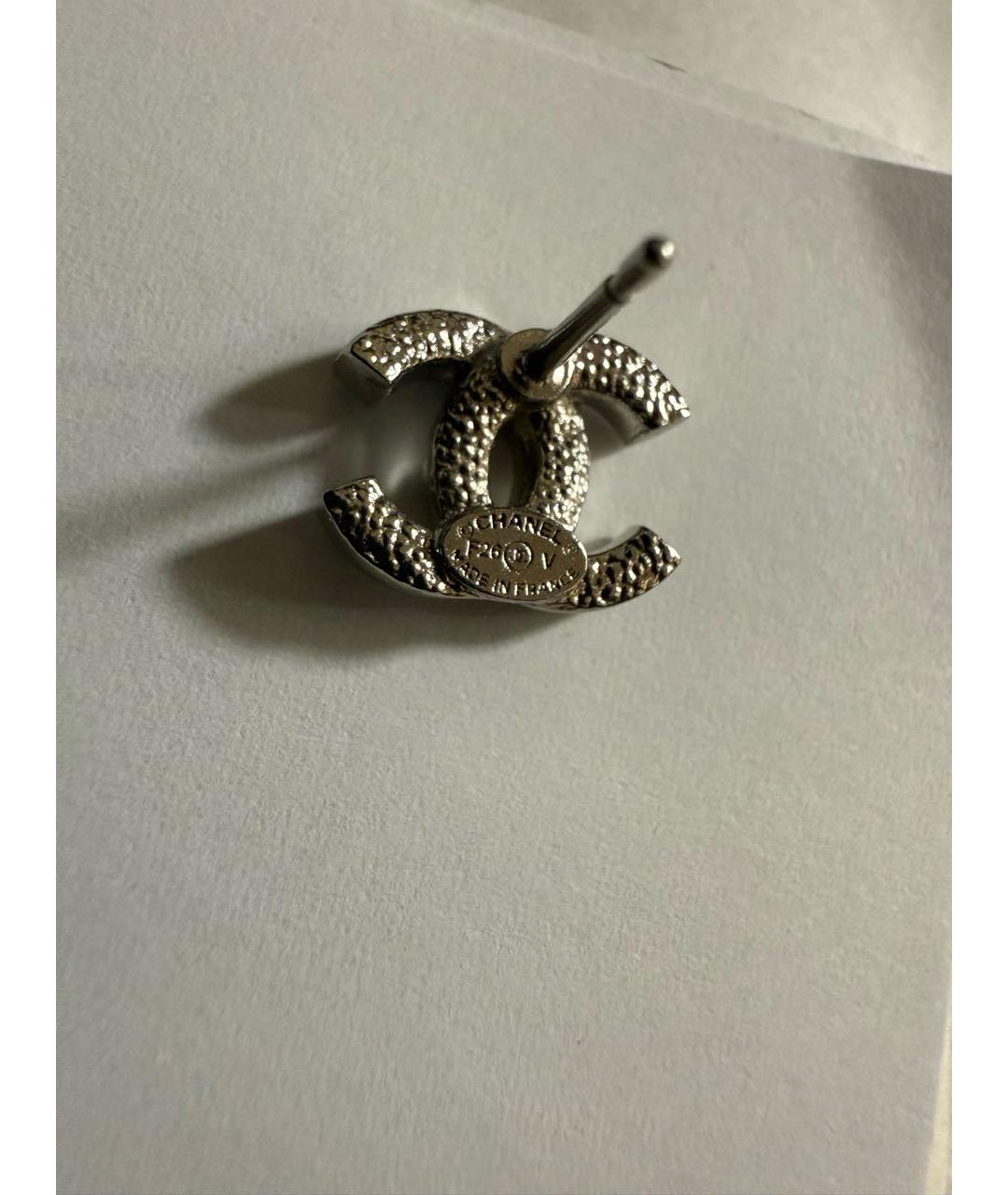 CHANEL Серебряные серьги, фото 3