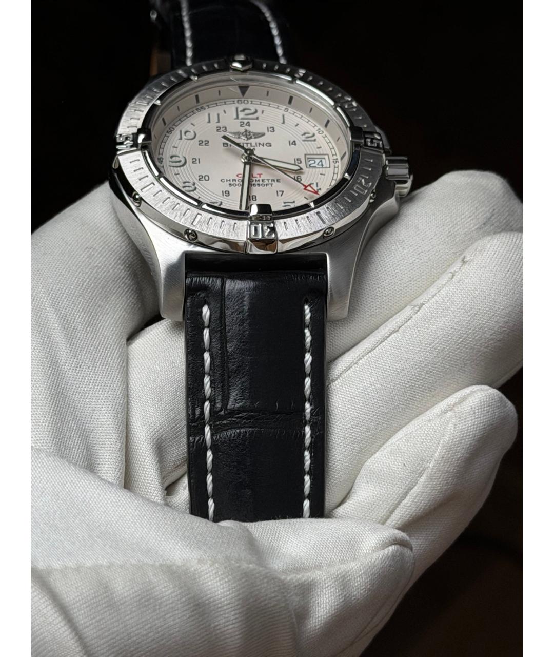 BREITLING Белые часы, фото 6