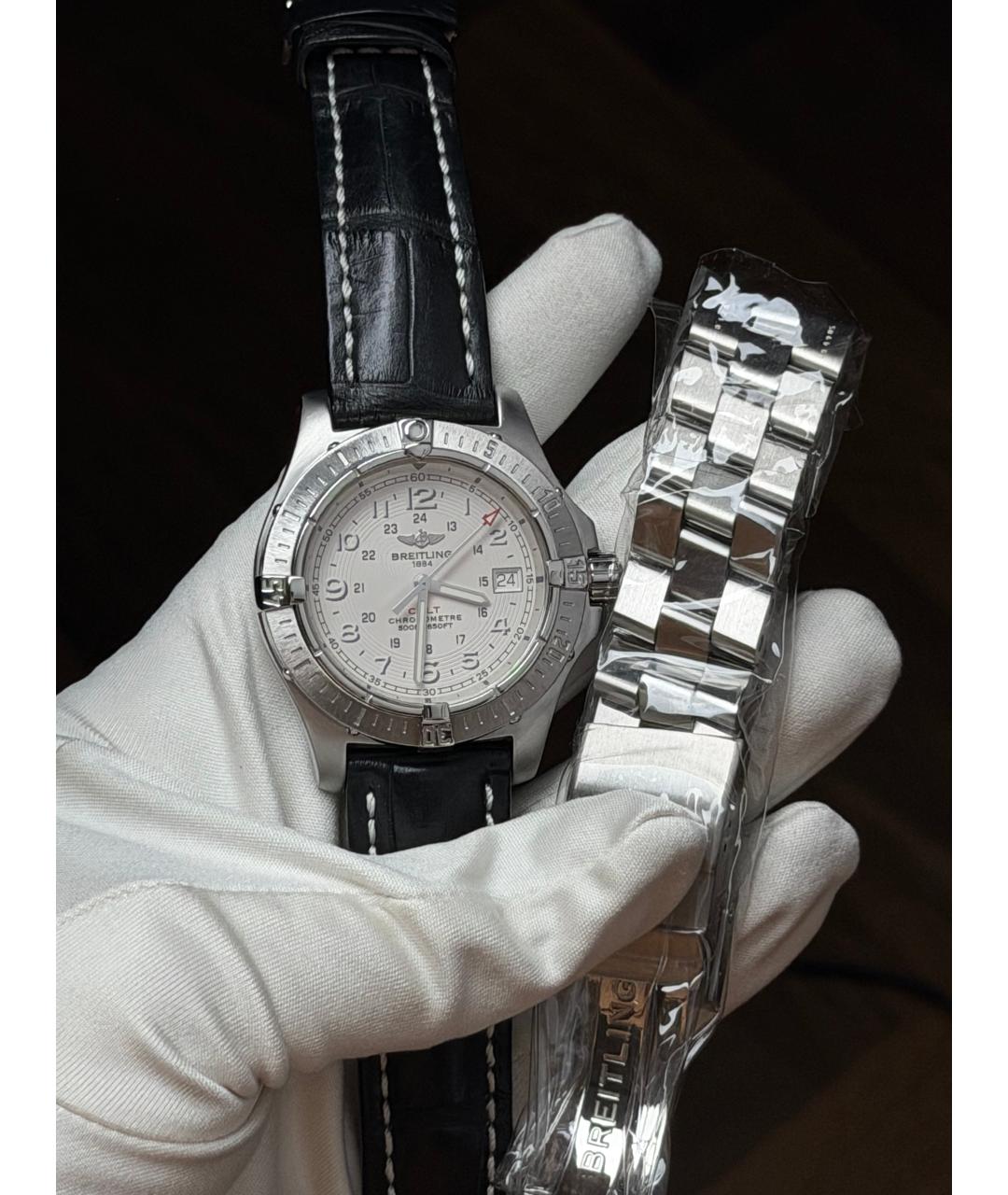BREITLING Белые часы, фото 2