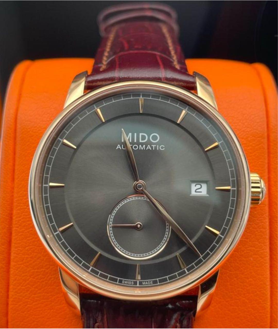 TISSOT Бордовые стальные часы, фото 2