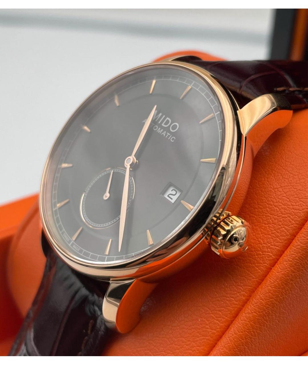 TISSOT Бордовые стальные часы, фото 5