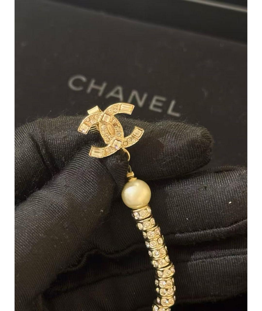 CHANEL Золотые серьги, фото 3