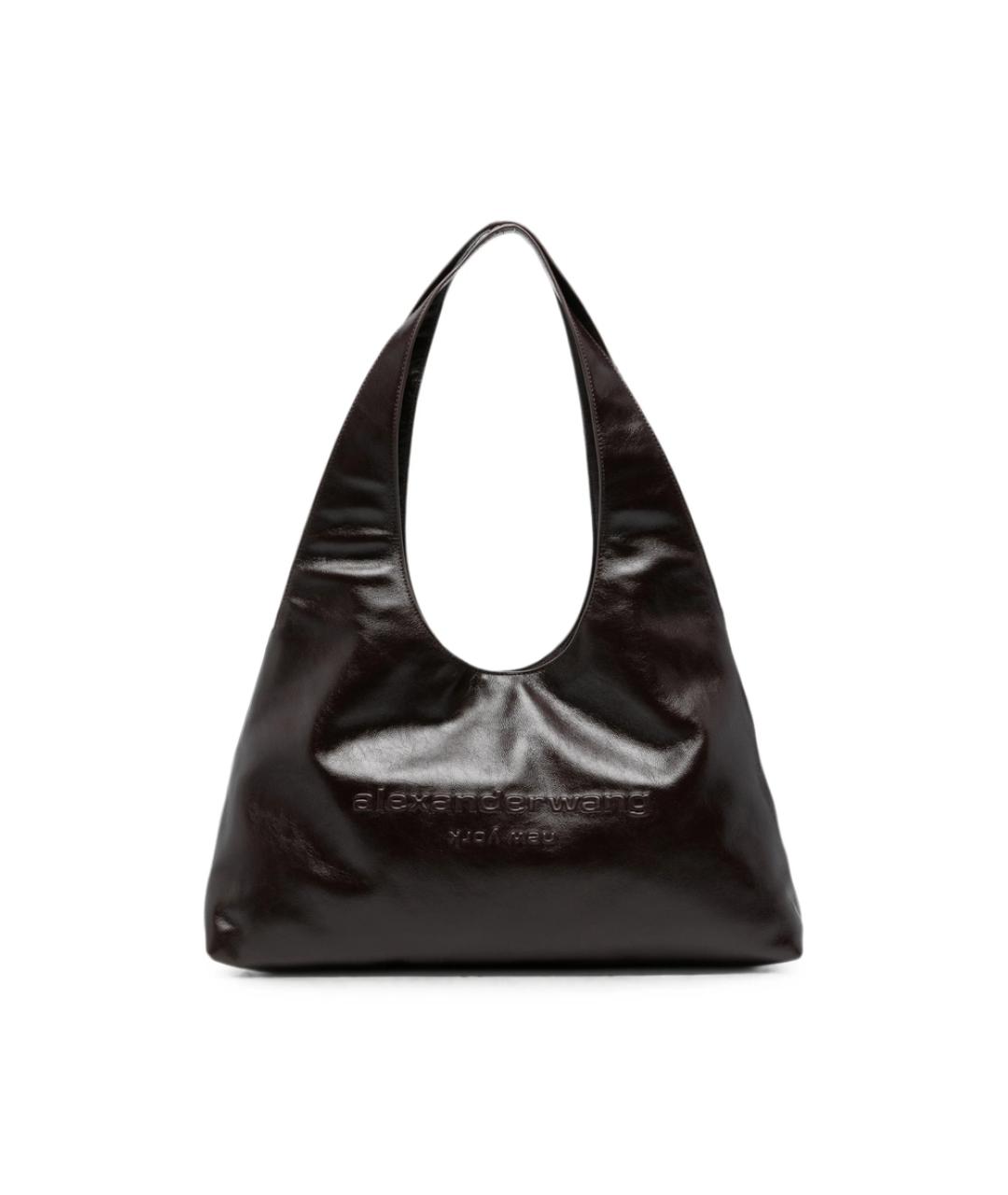 ALEXANDER WANG Коричневая кожаная сумка тоут, фото 1