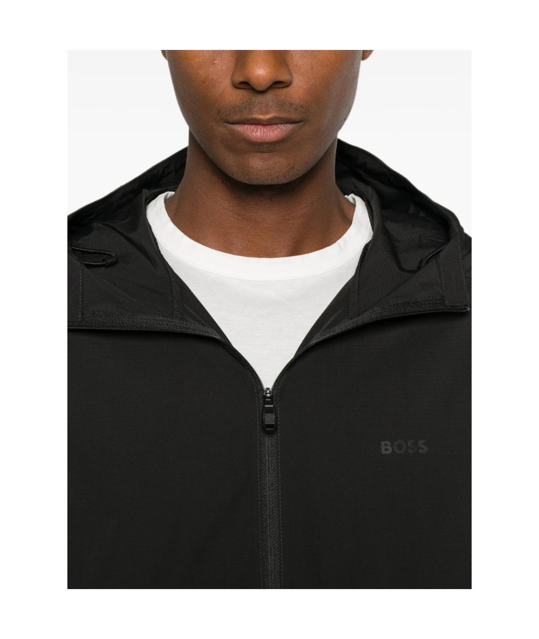 HUGO BOSS Черная полиэстеровая куртка, фото 5