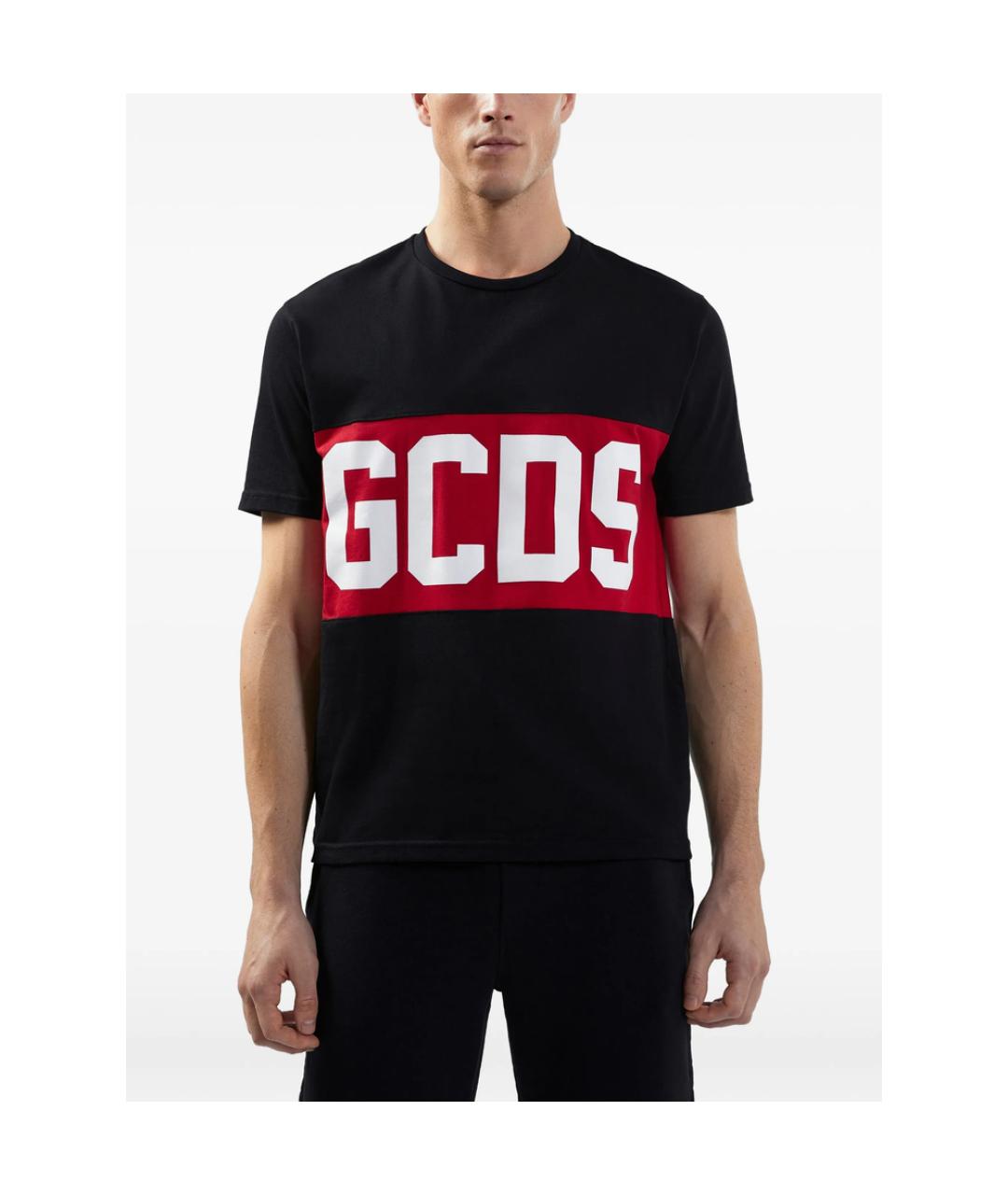 GCDS Черная хлопковая футболка, фото 2