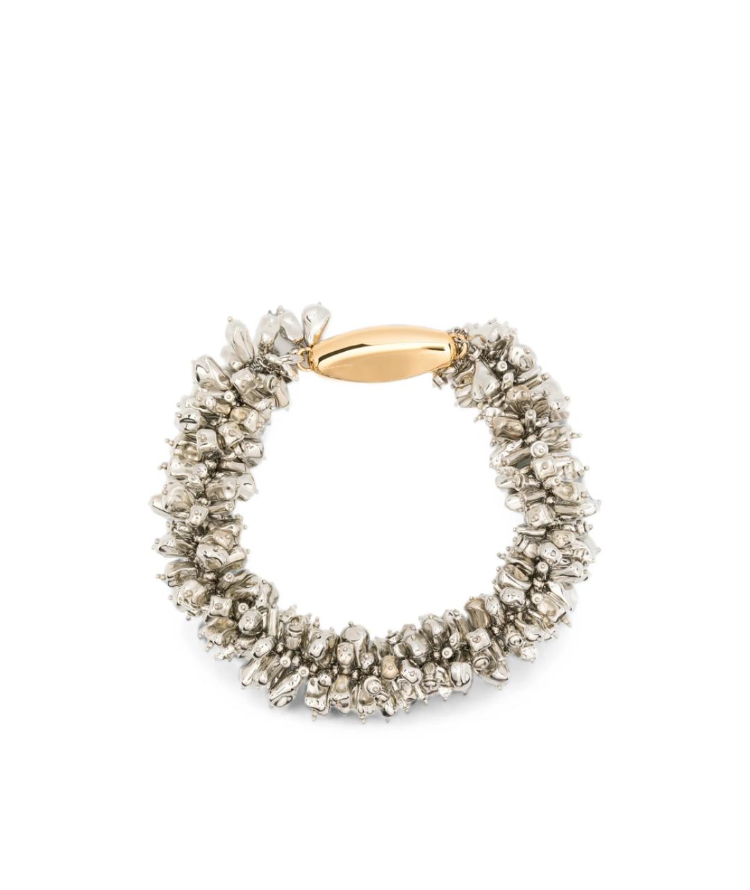 DRIES VAN NOTEN Серебряное металлическое колье, фото 1