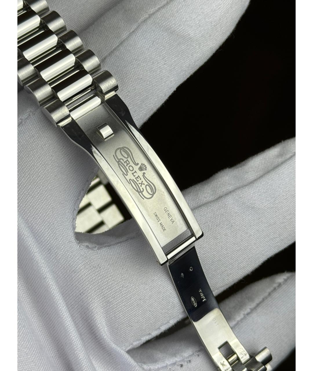 ROLEX Голубые платиновые часы, фото 6