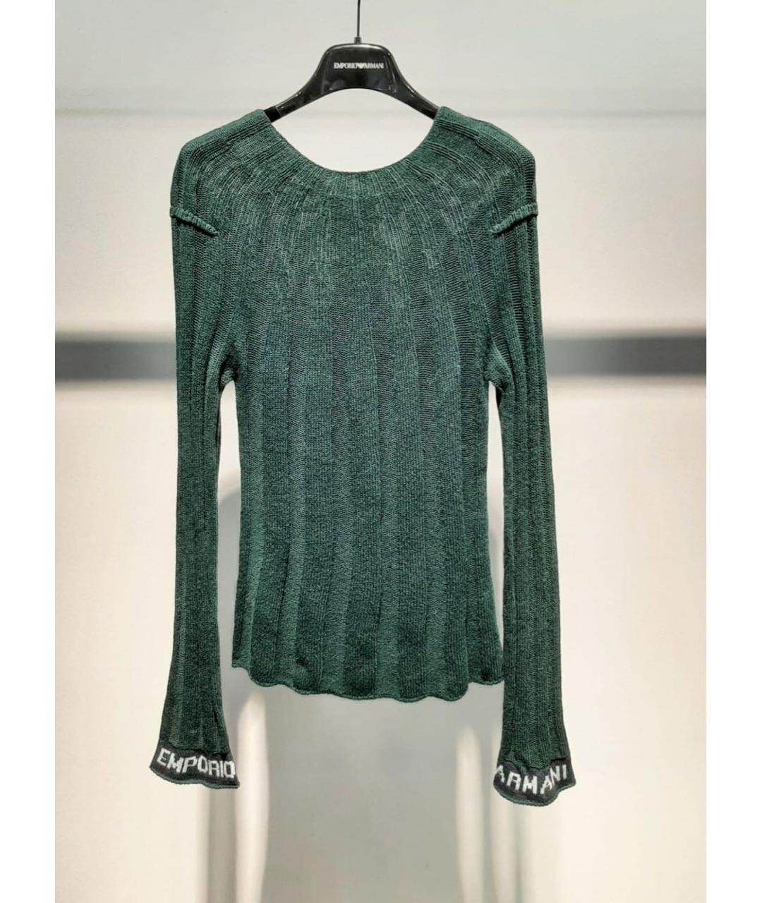 EMPORIO ARMANI Зеленый джемпер / свитер, фото 3