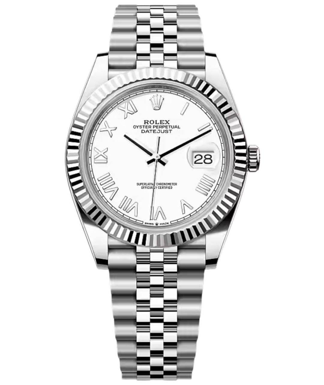 ROLEX Серебряные часы из белого золота, фото 1