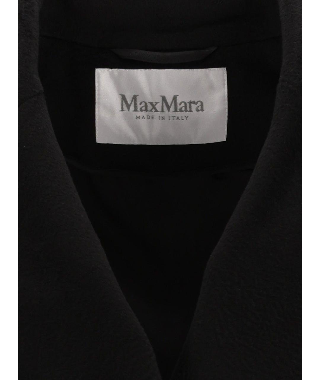 MAX MARA Черное шерстяное пальто, фото 4