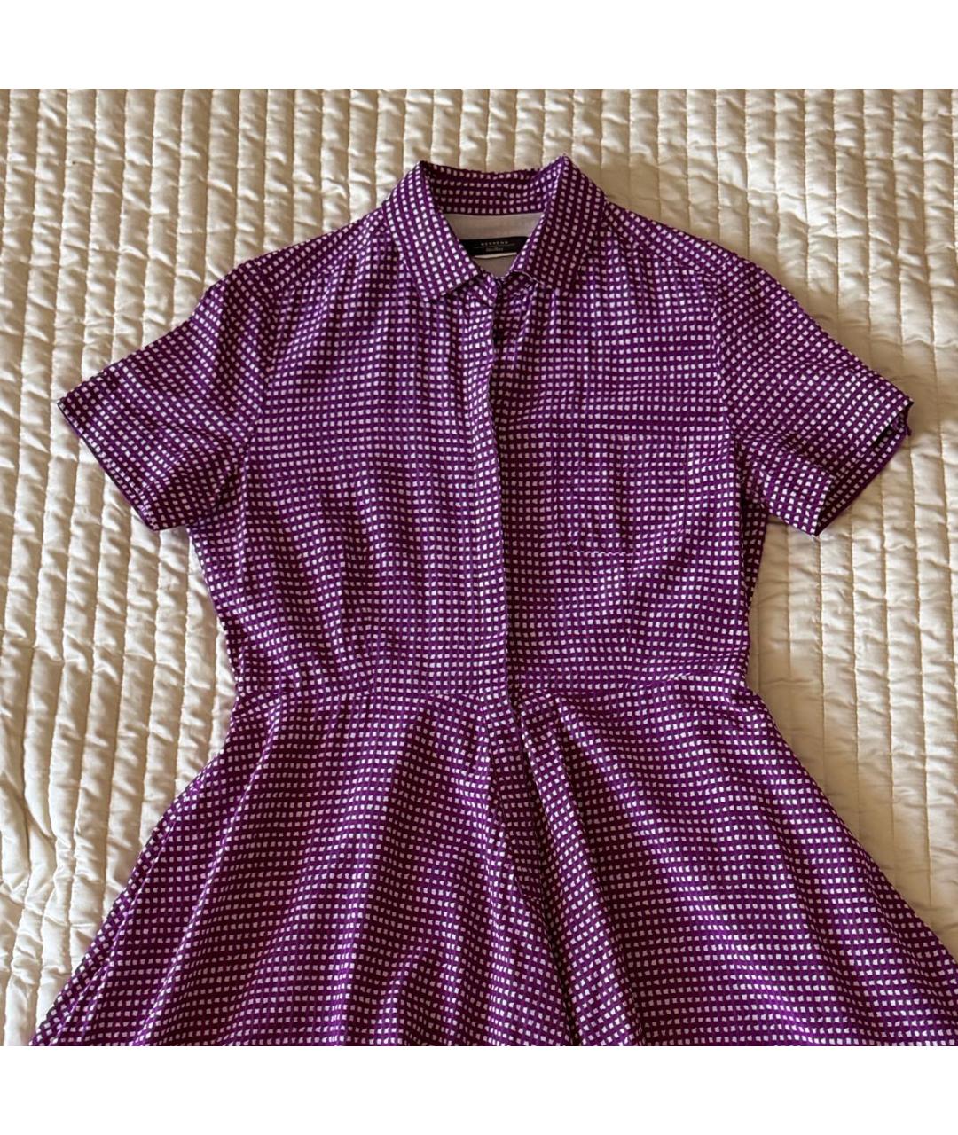 WEEKEND MAX MARA Розовое вискозное повседневное платье, фото 4