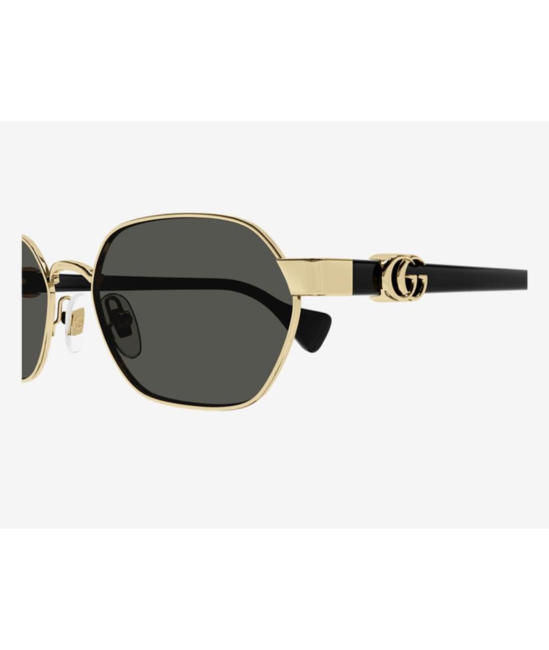 GUCCI Золотые солнцезащитные очки, фото 3