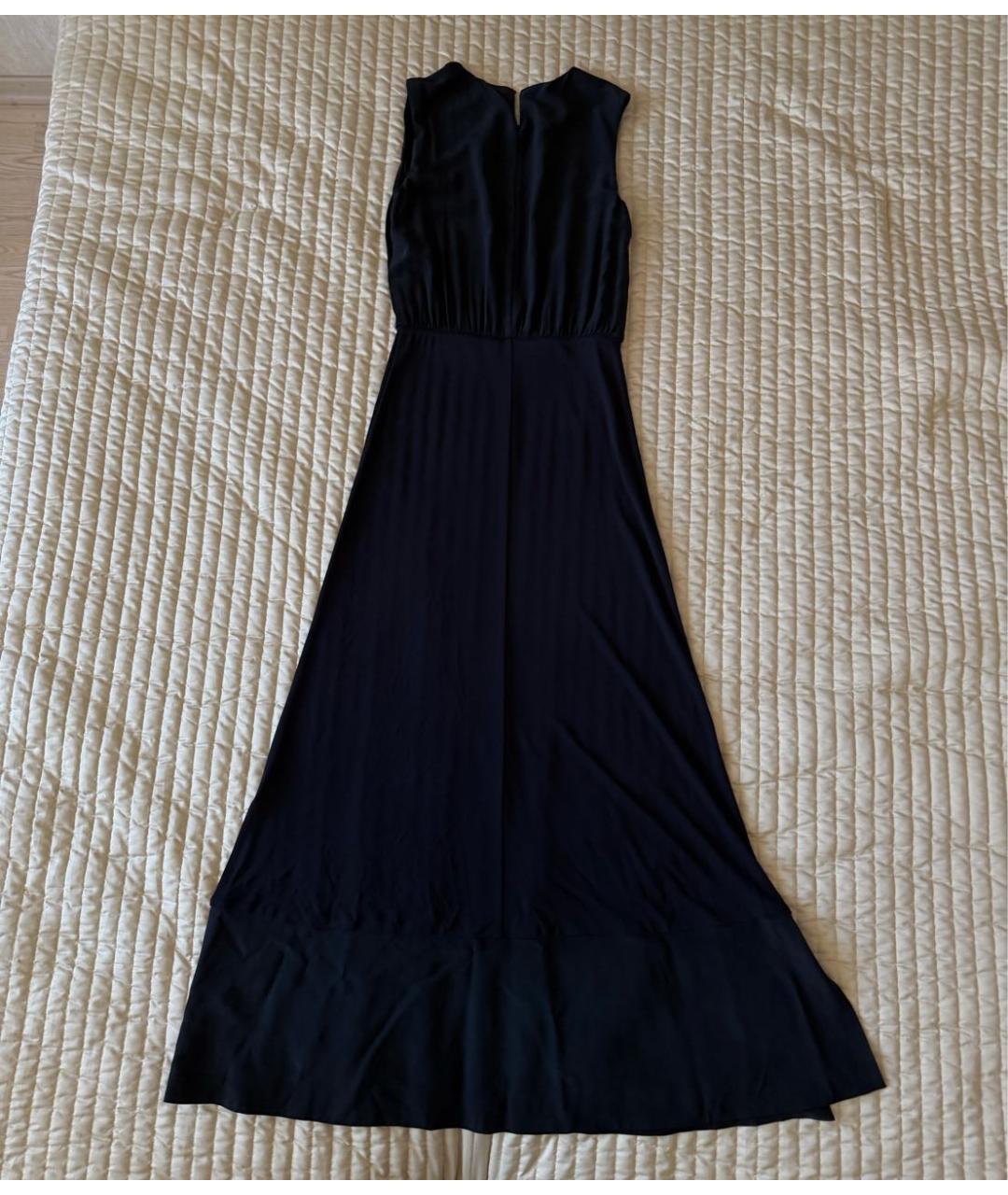MAX MARA Черное вискозное повседневное платье, фото 2